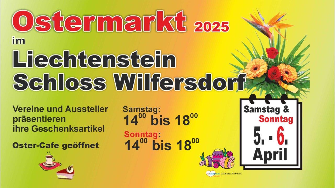 Ostermarkt 2025 Schloss Liechtenstein Wilfersdorf