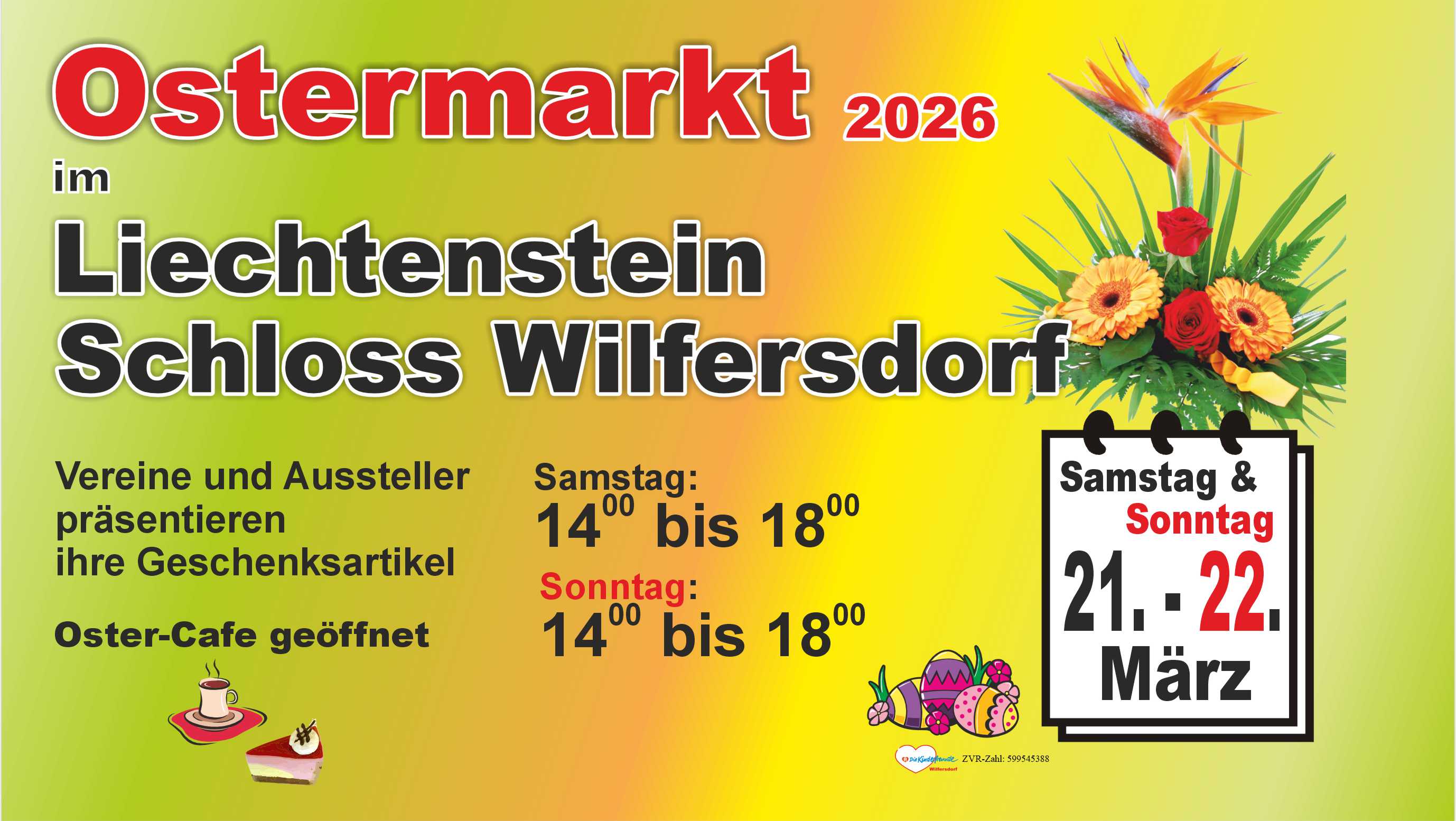 Ostermarkt 2026 Schloss Liechtenstein Wilfersdorf